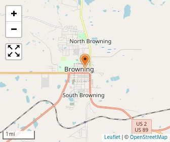 Map of De La Salle Blackfeet School