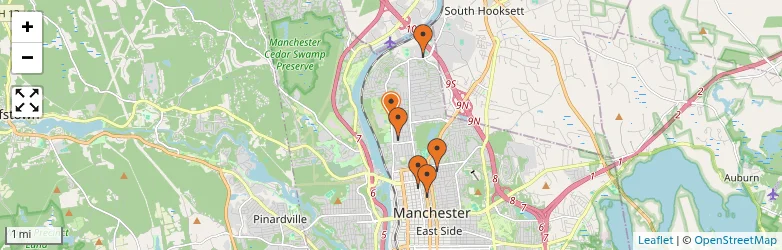 Related schools map