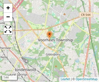 Map of Bancroft School At Voormees Pediatric Facility