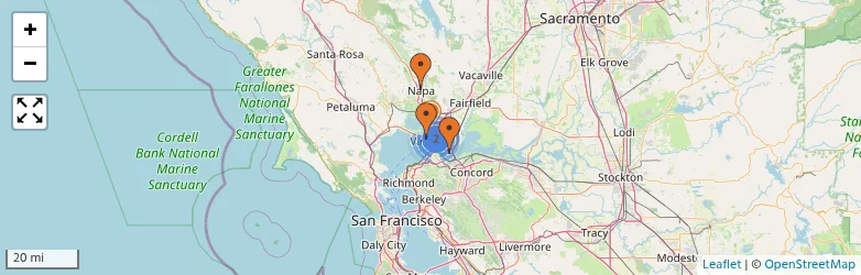 Related schools map