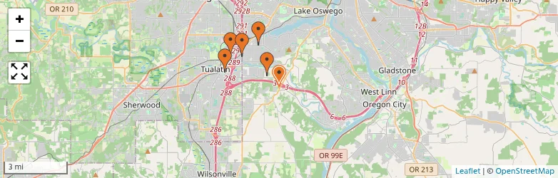 Related schools map