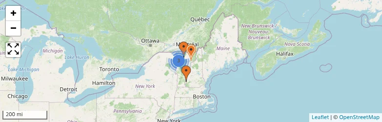 Related schools map