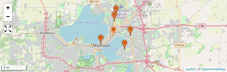 Related schools map