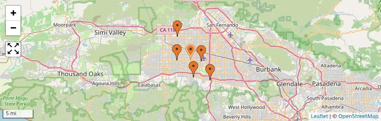 Related schools map
