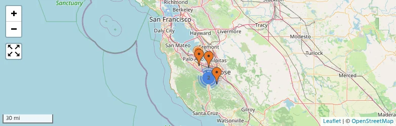 Related schools map