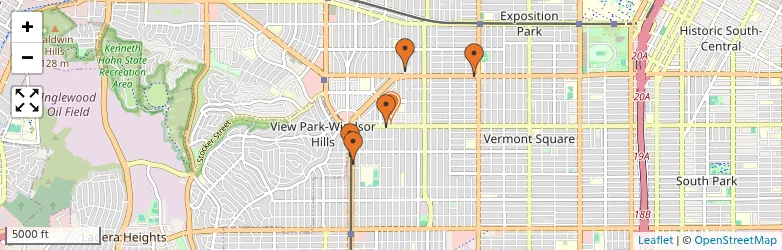 Related schools map