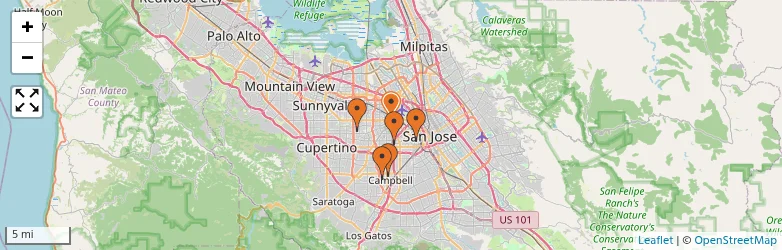 Related schools map