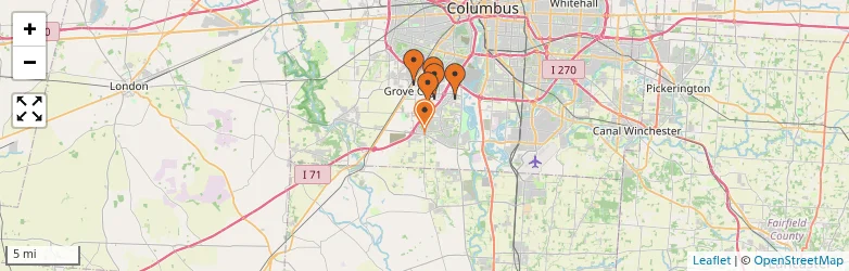 Related schools map