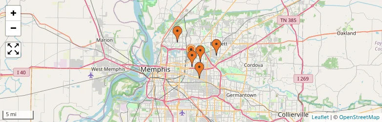 Related schools map