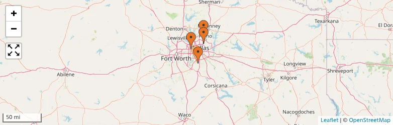 Related schools map
