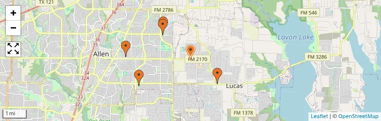 Related schools map