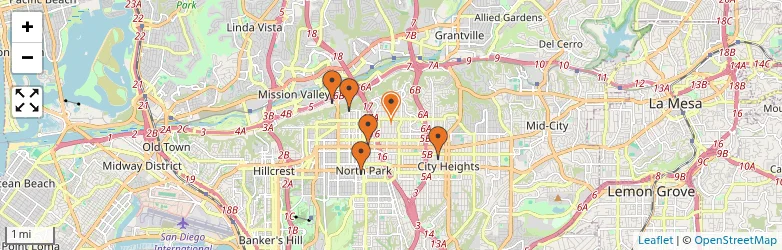 Related schools map