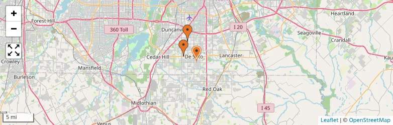 Related schools map