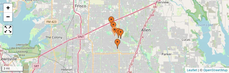 Related schools map