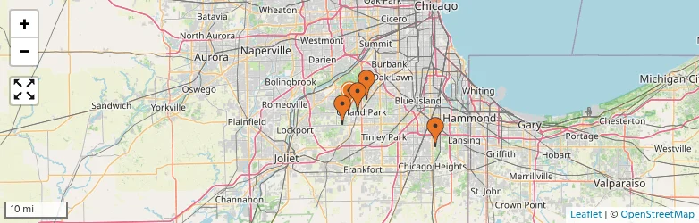 Related schools map