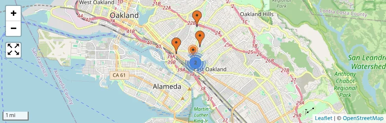 Related schools map