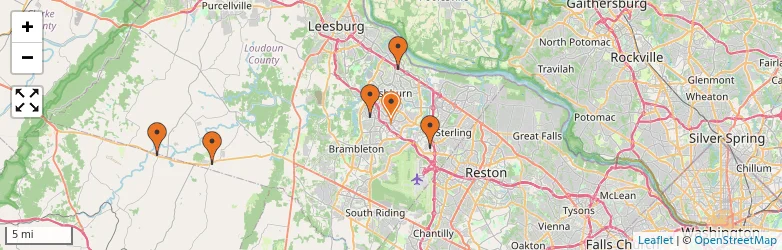 Related schools map
