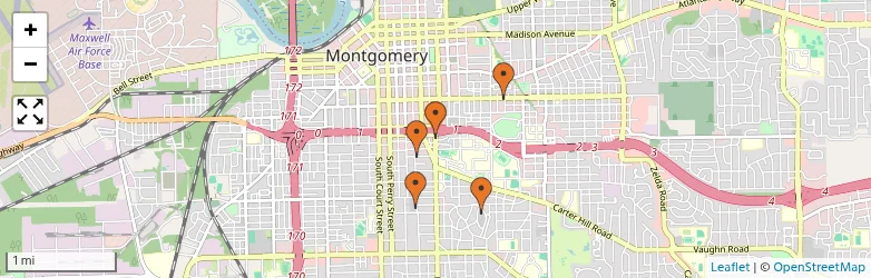 Related schools map