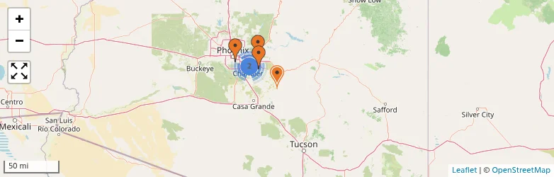 Related schools map