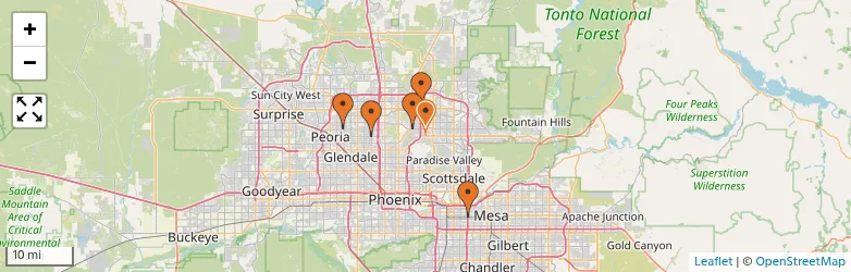 Related schools map