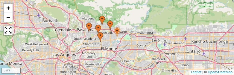 Related schools map