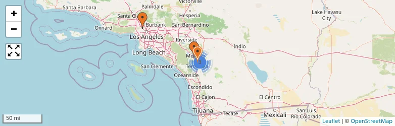 Related schools map