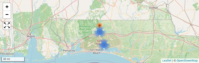 Related schools map