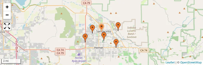 Related schools map