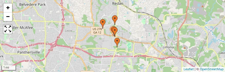 Related schools map