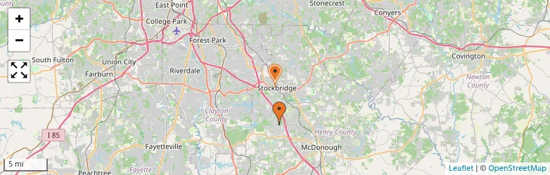 Related schools map