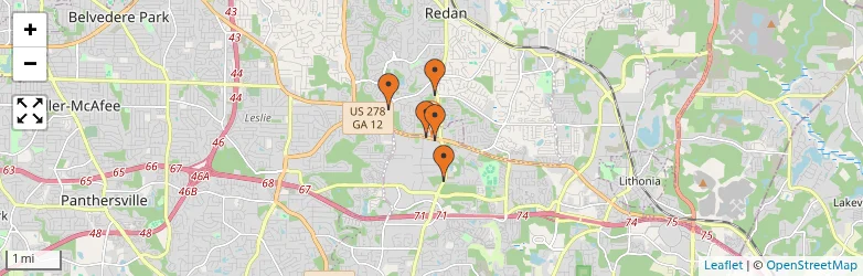 Related schools map