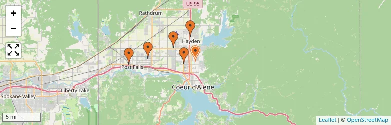 Related schools map