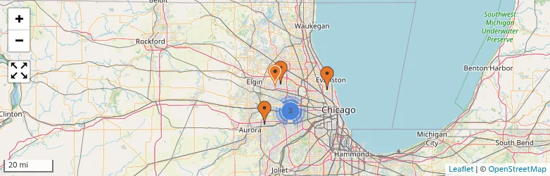 Related schools map