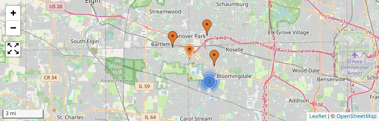 Related schools map