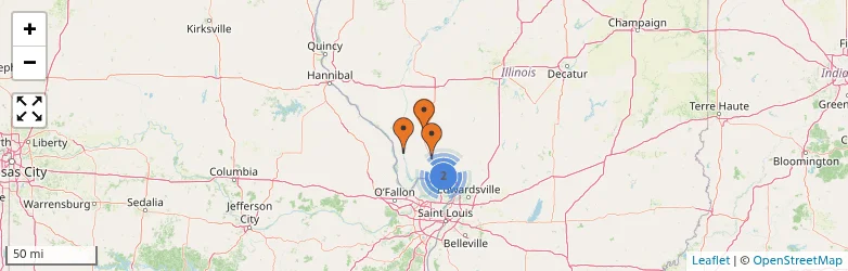 Related schools map