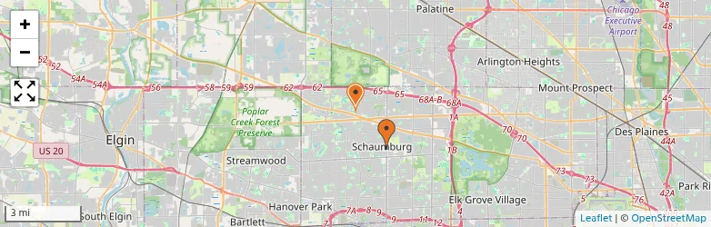 Related schools map