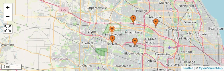 Related schools map