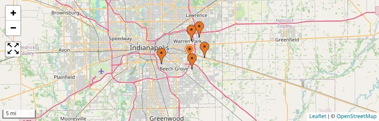 Related schools map