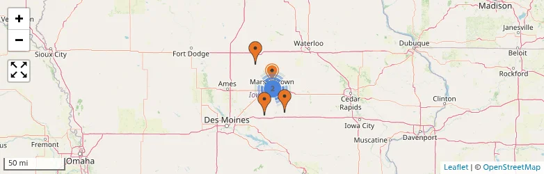 Related schools map