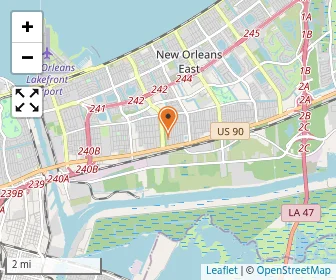 Map of New Orleans Adventist Academy