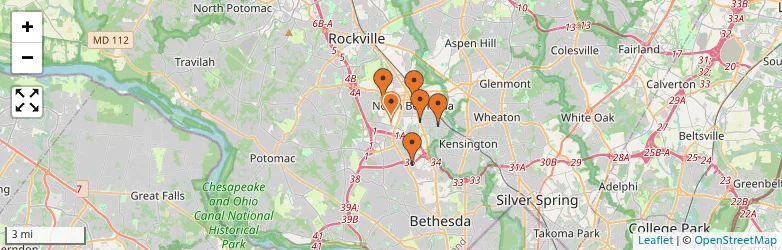 Related schools map