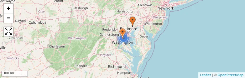 Related schools map