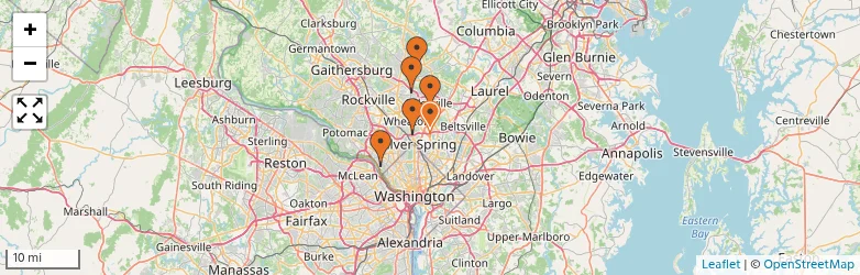 Related schools map