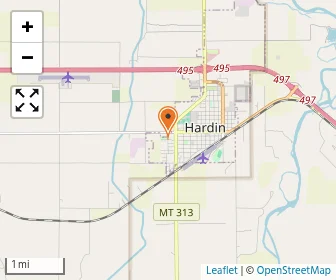Map of Big Horn Valley Christian School
