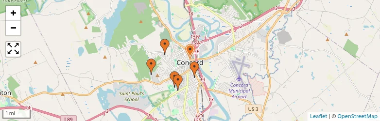 Related schools map