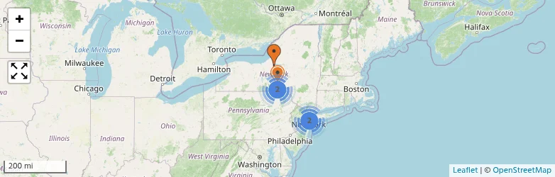 Related schools map