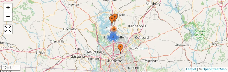 Related schools map