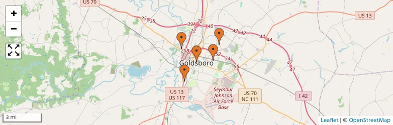 Related schools map