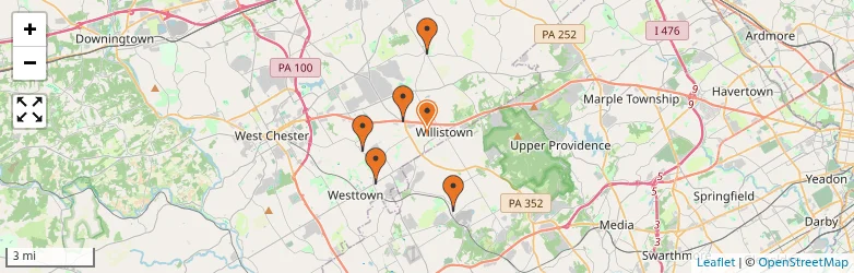 Related schools map
