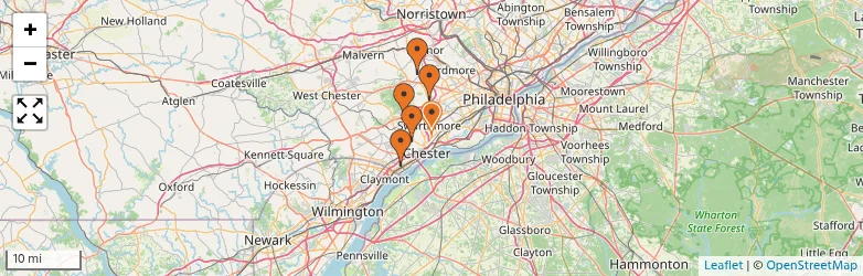 Related schools map